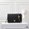 69304fecf09edb6de4c4eac0 Medium Vintage CHANEL 24K New CF Style, Elegant Smooth Calfskin with Gold-Tone Hardware, Classic Quilted Design, Timeless Retro Chic