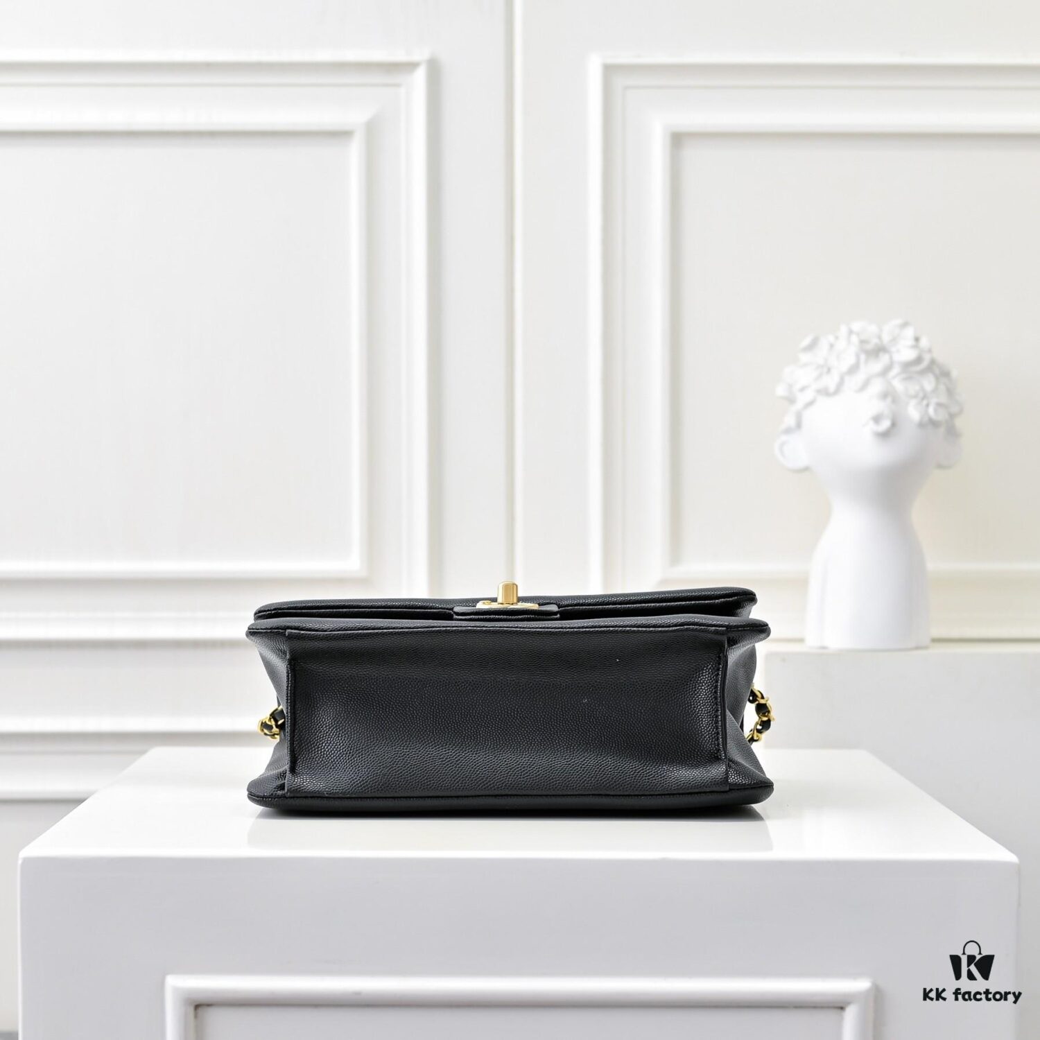 69304fedf09edb6de4c4eac1 Medium Vintage CHANEL 24K New CF Style, Elegant Smooth Calfskin with Gold-Tone Hardware, Classic Quilted Design, Timeless Retro Chic