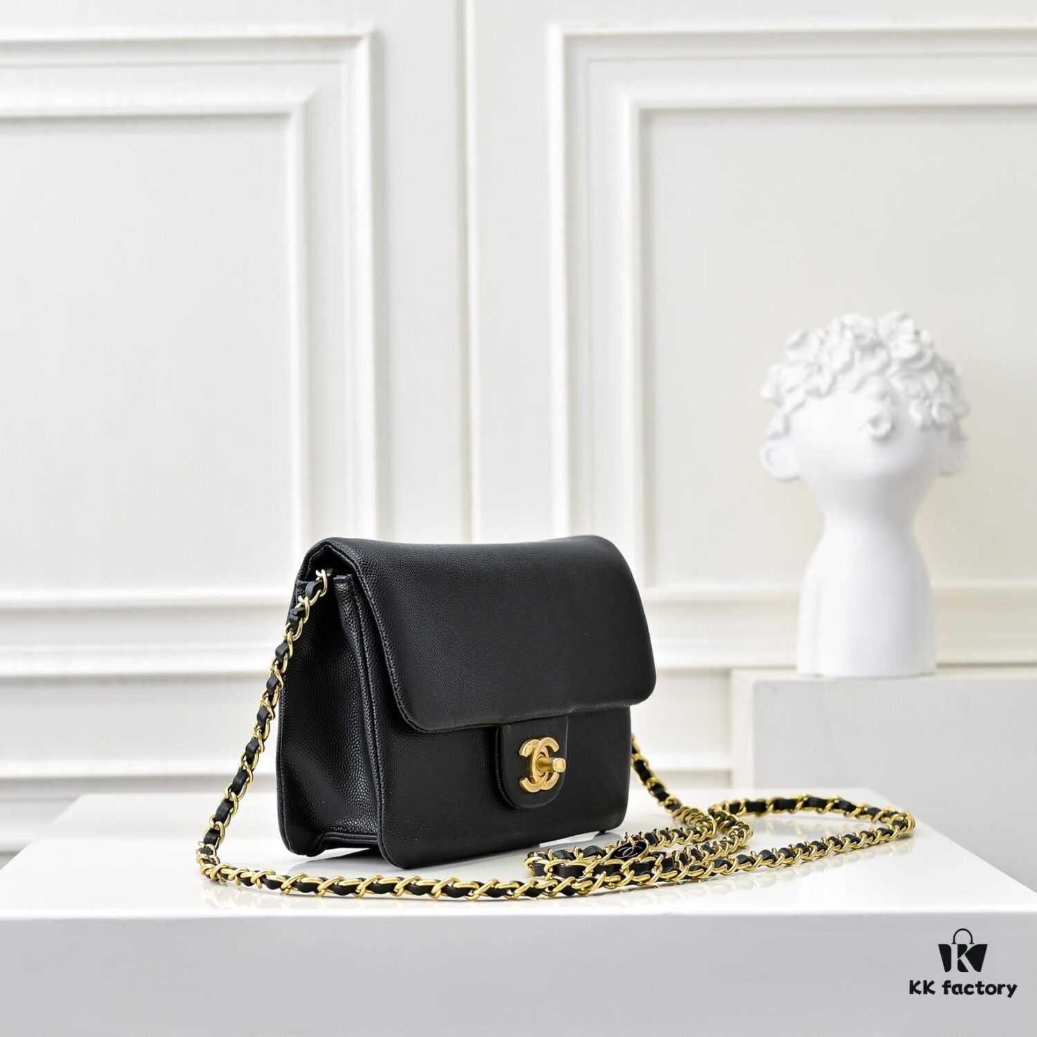 69304ff2f09edb6de4c4eac9 Mini CHANEL 24K New CF Vintage Style, Elegant and Timeless Shiny Calfskin with Gold-Tone Hardware, Retro Chic for Chanel Lovers