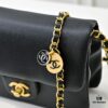 69304ff4f09edb6de4c4eace Mini CHANEL 24K New CF Vintage Style, Elegant and Timeless Shiny Calfskin with Gold-Tone Hardware, Retro Chic for Chanel Lovers