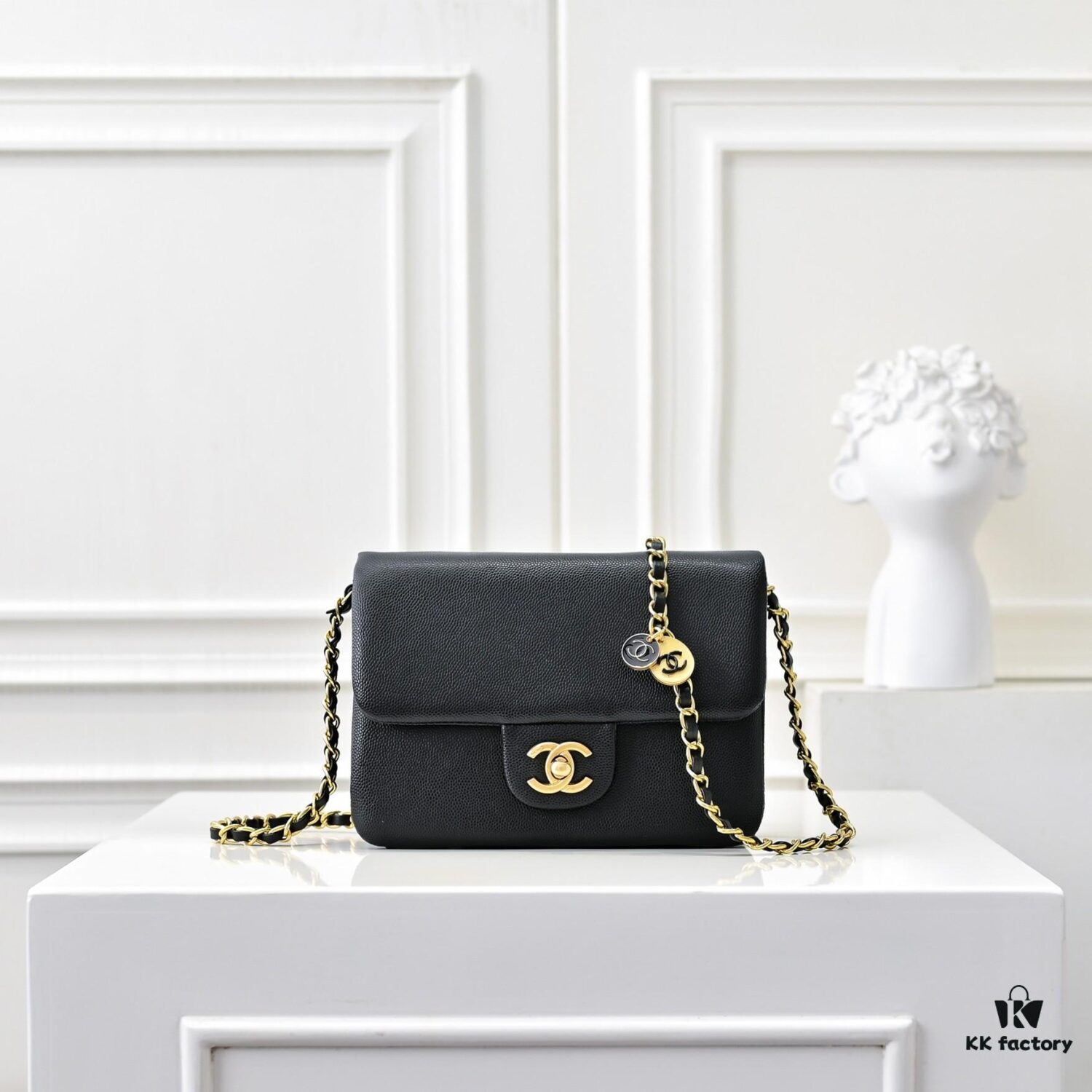 69304ff6f09edb6de4c4ead1 Mini CHANEL 24K New CF Vintage Style, Elegant and Timeless Shiny Calfskin with Gold-Tone Hardware, Retro Chic for Chanel Lovers
