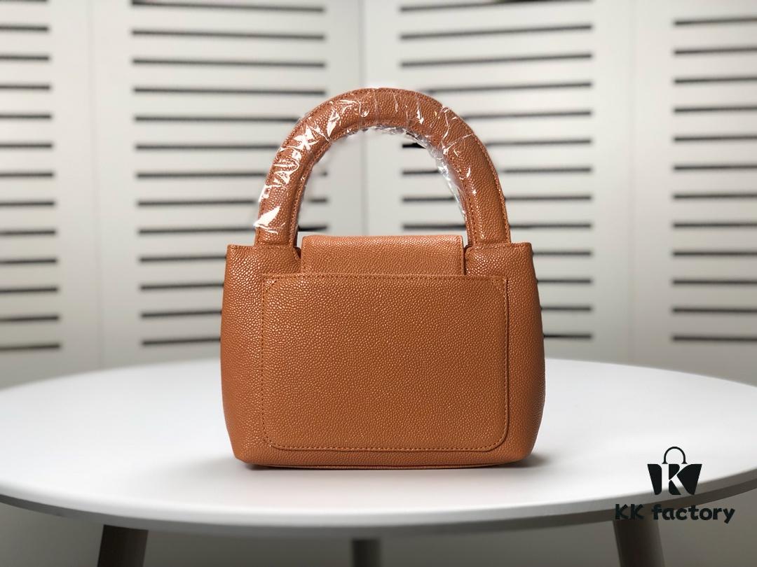 Chanel Vintage Handbag - Soft Imported Caviar Leather, Signature Logo Clasp, Elegant Lady Style, Large Capacity