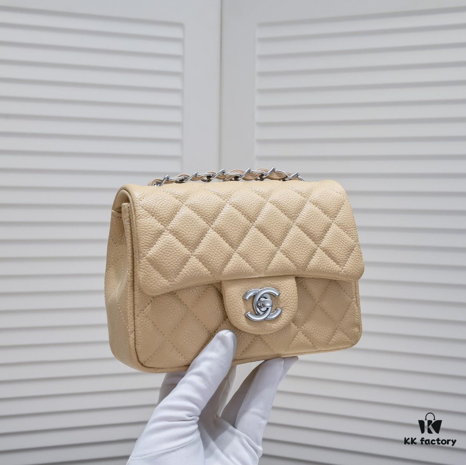 69305017f09edb6de4c4eb07 Chanel Beige Crossbody Bag - High-Quality Calfskin, One-to-One Craftsmanship, Inspired by Camera Shape Design