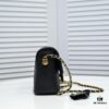 6930501bf09edb6de4c4eb0f Chanel 21K Latest Bestseller Mini Square Flap Bag - Quilted Calfskin with Gold-Tone Chain and Turn-Lock Closure