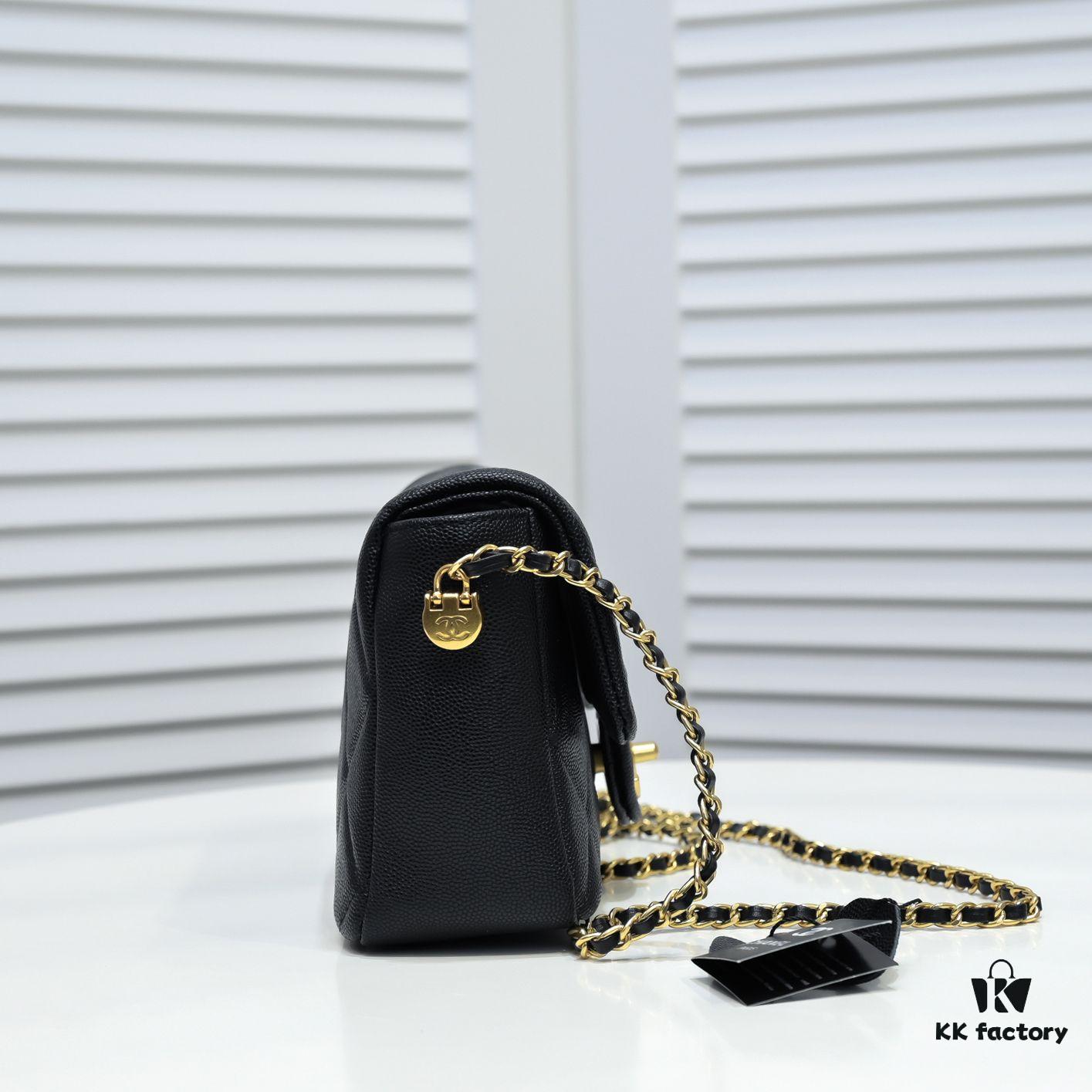 6930501bf09edb6de4c4eb0f Chanel 21K Latest Bestseller Mini Square Flap Bag - Quilted Calfskin with Gold-Tone Chain and Turn-Lock Closure