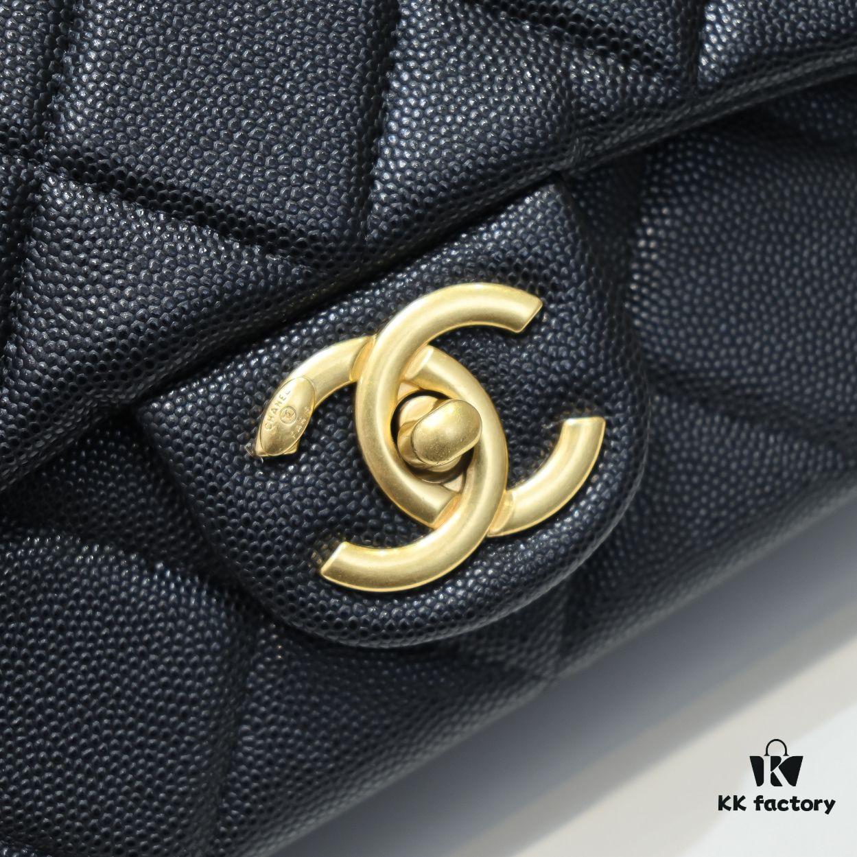 6930501ef09edb6de4c4eb15 Chanel 21K Latest Bestseller Mini Square Flap Bag - Quilted Calfskin with Gold-Tone Chain and Turn-Lock Closure