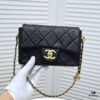 69305024f09edb6de4c4eb1f Chanel 21K Latest Bestseller Mini Square Flap Bag - Quilted Calfskin with Gold-Tone Chain and Turn-Lock Closure