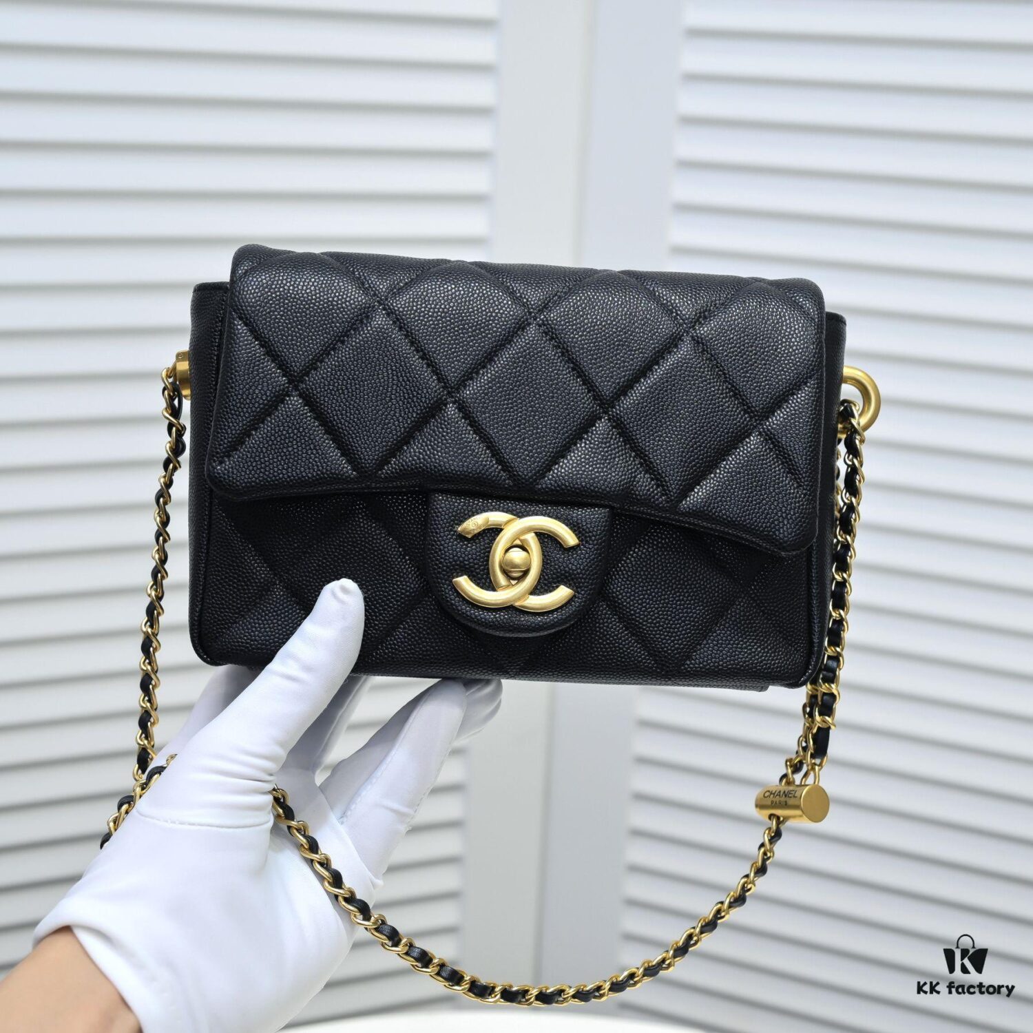 69305024f09edb6de4c4eb1f Chanel 21K Latest Bestseller Mini Square Flap Bag - Quilted Calfskin with Gold-Tone Chain and Turn-Lock Closure