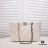 69305025f09edb6de4c4eb21 Singles Day Special Price Non-Refundable Non-Exchangeable Small CHANEL 22B 19BAG Tote Black and Gold Italian First-Class GR Lambskin