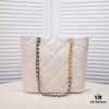 6930502bf09edb6de4c4eb29 Double Eleven Special Price Non-Refundable Non-Exchangeable Small CHANEL 22B 19BAG Tote Black and Gold Italian First-Class GR Lambskin