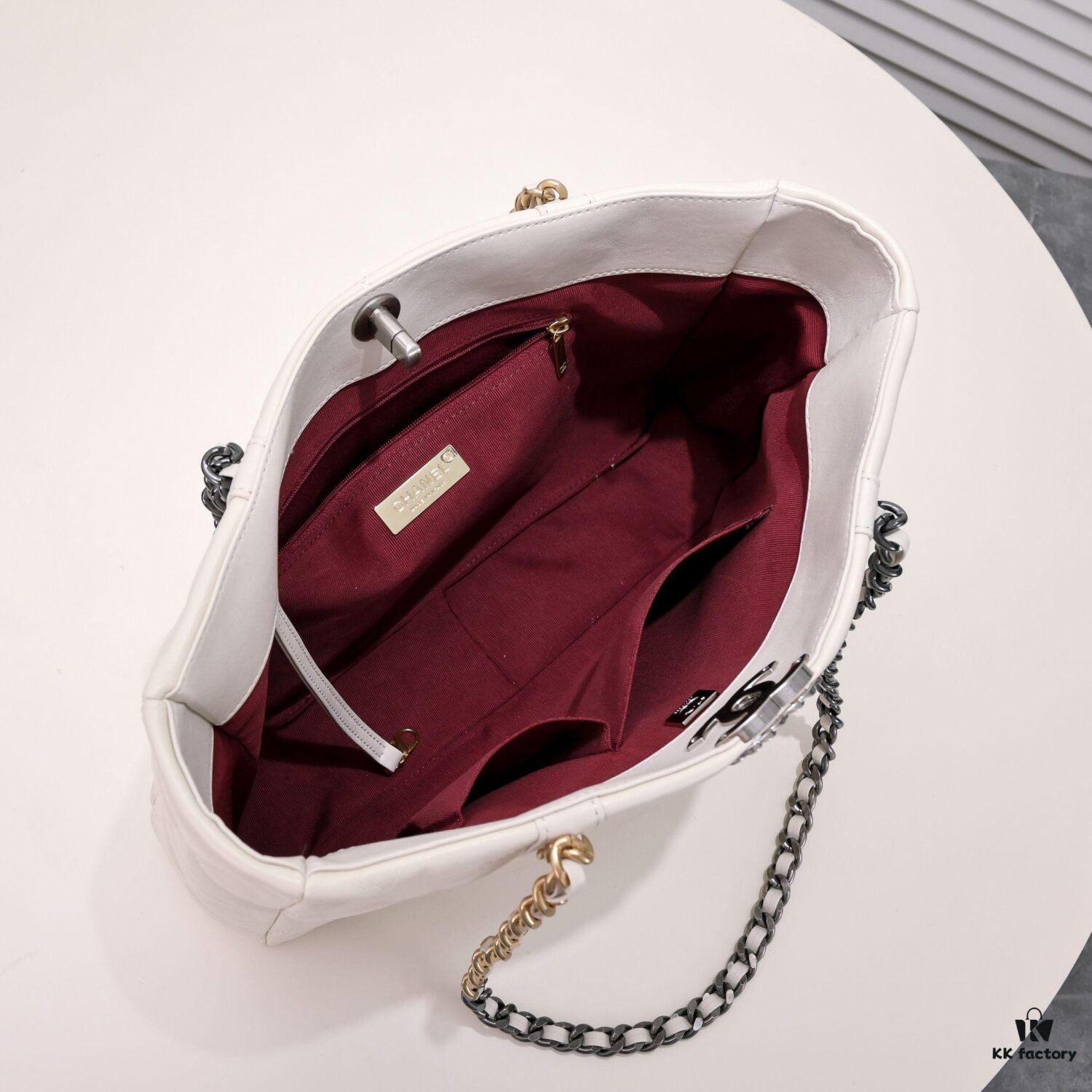 6930502bf09edb6de4c4eb2a Singles Day Special Price Non-Refundable Non-Exchangeable Small CHANEL 22B 19BAG Tote Black and Gold Italian First-Class GR Lambskin