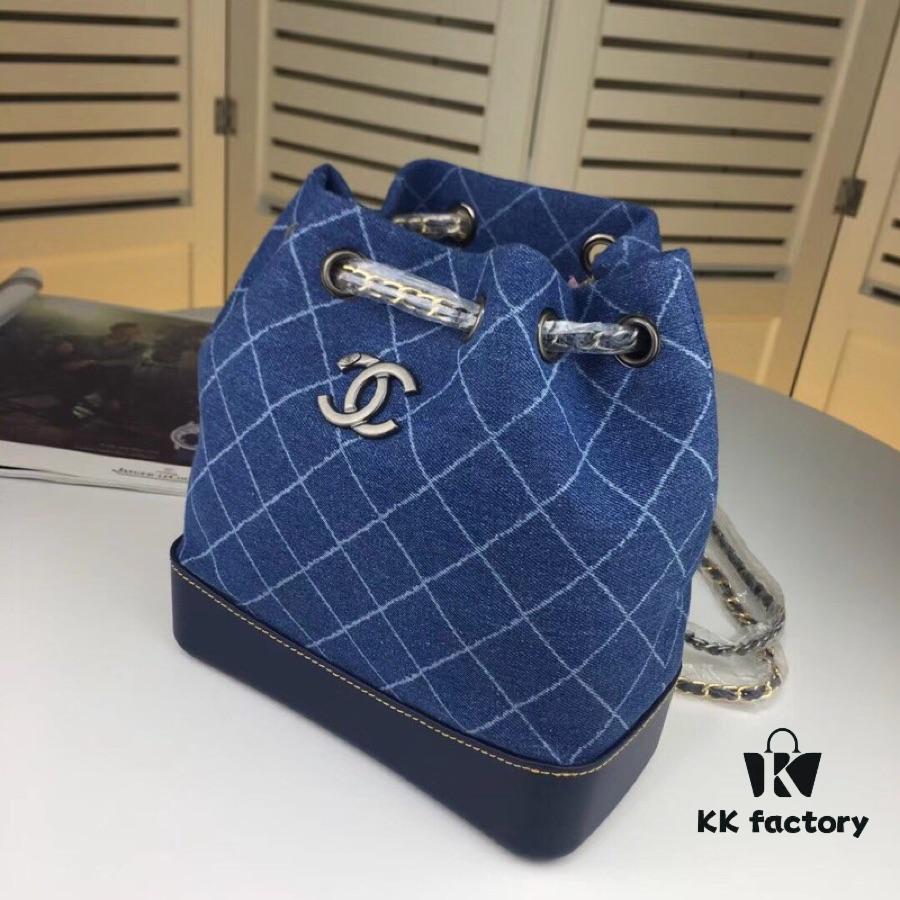 69305033f09edb6de4c4eb3b Chanel 2019 Gabrielle Wandering Backpack, Denim Soft, Size: 23.24.11, Model No.: 94485