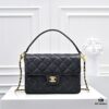 6930505cf09edb6de4c4eb7c Large Size 👑 CHANEL 24k Fall/Winter New Arrival Caviar Leather Handbag with Unique Texture – Detachable Strap for Handheld or Crossbody Wear