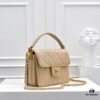 Medium 👑 CHANEL 24K Fall/Winter New Arrival Caviar Leather Handbag with Unique Texture – Detachable Strap for Crossbody or Handheld Wear