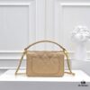 69305078f09edb6de4c4eb96 Mini Chanel 24K Autumn-Winter New Arrival Caviar Leather Bag with Unique Texture, Detachable Strap for Handheld or Crossbody Wear