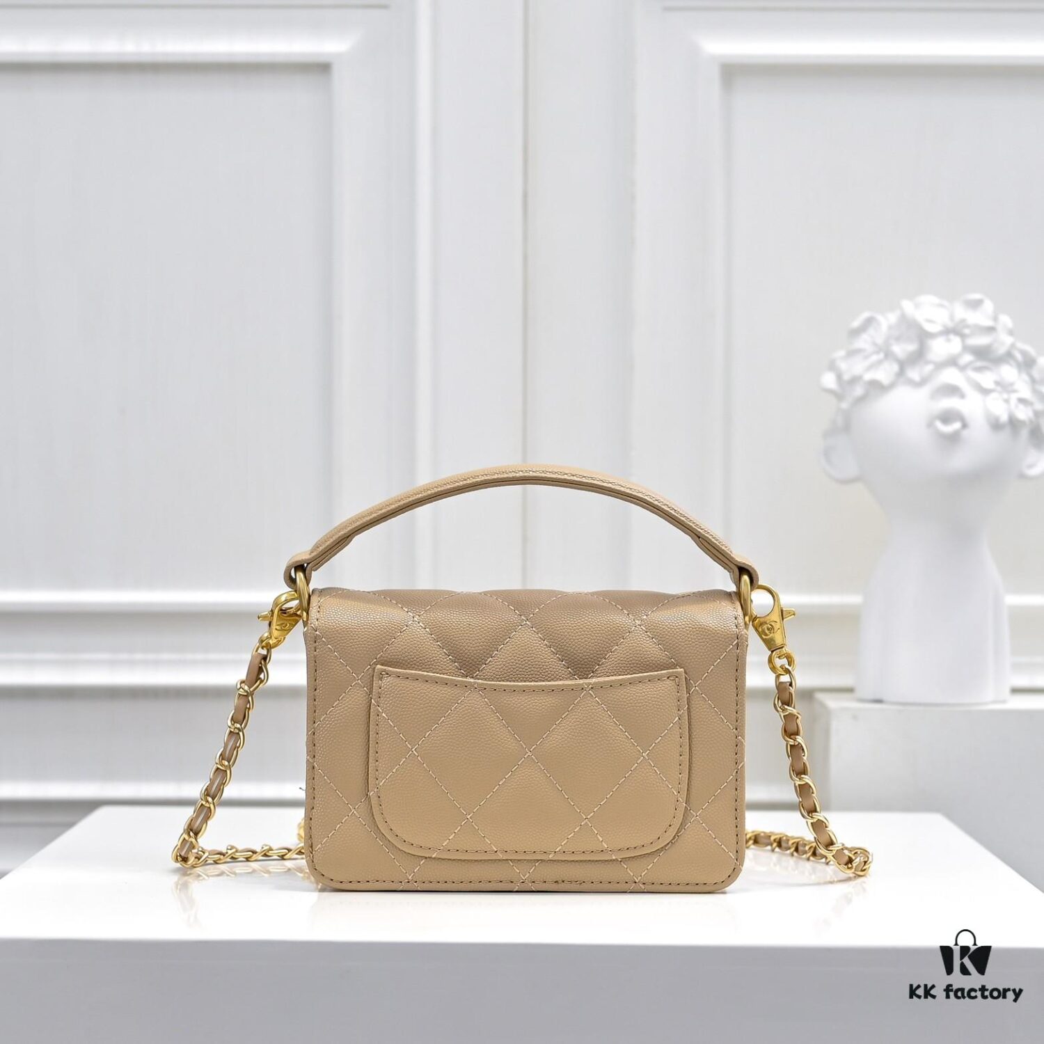 69305078f09edb6de4c4eb96 Mini Chanel 24K Autumn-Winter New Arrival Caviar Leather Bag with Unique Texture, Detachable Strap for Handheld or Crossbody Wear