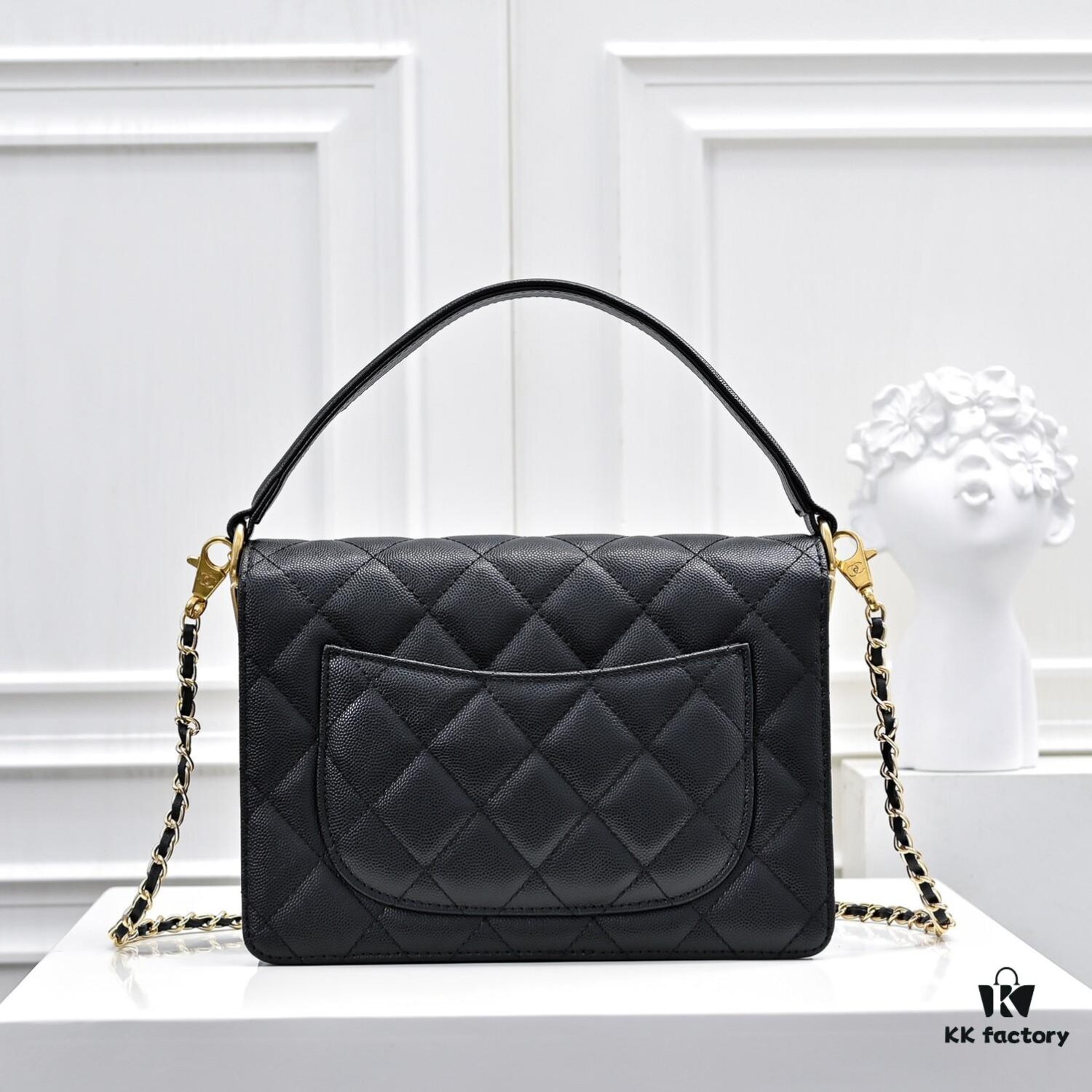 6930507af09edb6de4c4eb9b Large Size 👑 CHANEL 24k Fall/Winter New Arrival Caviar Leather Handbag with Unique Texture – Detachable Strap for Handheld or Crossbody Wear