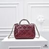 693050a5f09edb6de4c4ebc5 Mini Chanel 24B New Collection WOC. Top-Grain Oil-Waxed Leather, Beauty Meets Durability, Braided Handle Reaches New Heights – 'Braided' Metal Chain Handle Composed of Three Separate Chains Forming a Fixed Integrated Handle