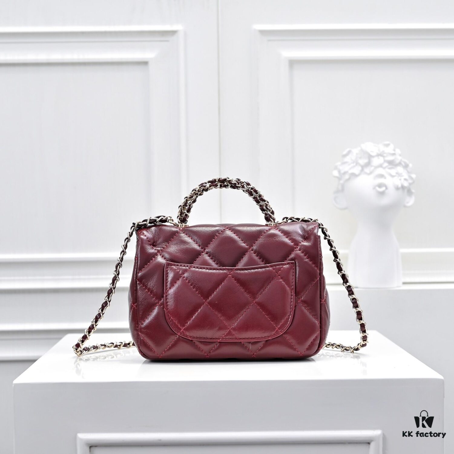 693050a5f09edb6de4c4ebc5 Mini Chanel 24B New Collection WOC. Top-Grain Oil-Waxed Leather, Beauty Meets Durability, Braided Handle Reaches New Heights – 'Braided' Metal Chain Handle Composed of Three Separate Chains Forming a Fixed Integrated Handle