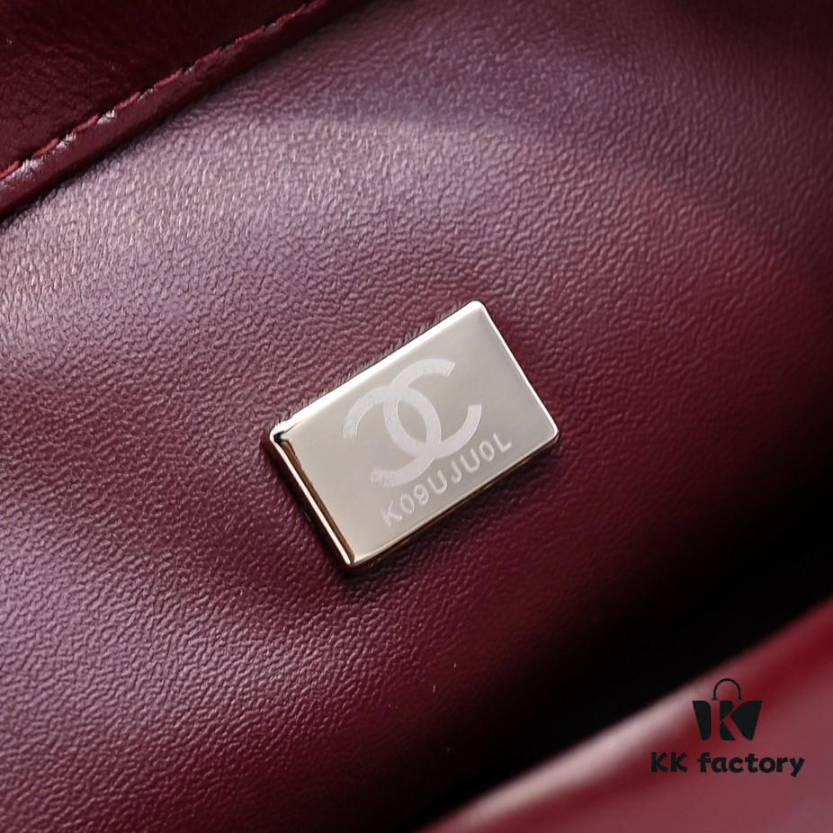 693050a9f09edb6de4c4ebca Mini Chanel 24B New Collection WOC. Top-Grain Oil-Waxed Leather, Beauty Meets Durability, Braided Handle Reaches New Heights – 'Braided' Metal Chain Handle Composed of Three Separate Chains Forming a Fixed Integrated Handle