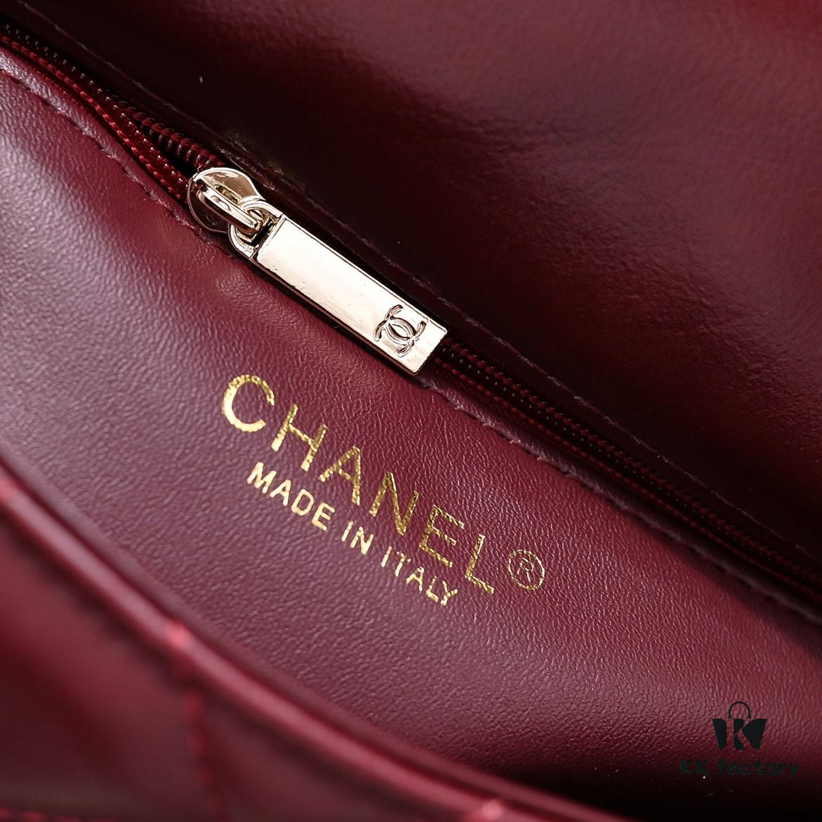 693050a9f09edb6de4c4ebcb Mini Chanel 24B New Collection WOC. Top-Grain Oil-Waxed Leather, Beauty Meets Durability, Braided Handle Reaches New Heights – 'Braided' Metal Chain Handle Composed of Three Separate Chains Forming a Fixed Integrated Handle