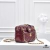 693050acf09edb6de4c4ebcf CHANEL 24K Autumn/Winter New Collection Camera Bag, Full-Grain Leather, Eye-Catching Double C Logo, Classic and Unique Design