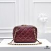 693050adf09edb6de4c4ebd0 CHANEL 24K Autumn/Winter New Collection Camera Bag, Full-Grain Leather, Eye-Catching Double C Logo, Classic and Unique Design