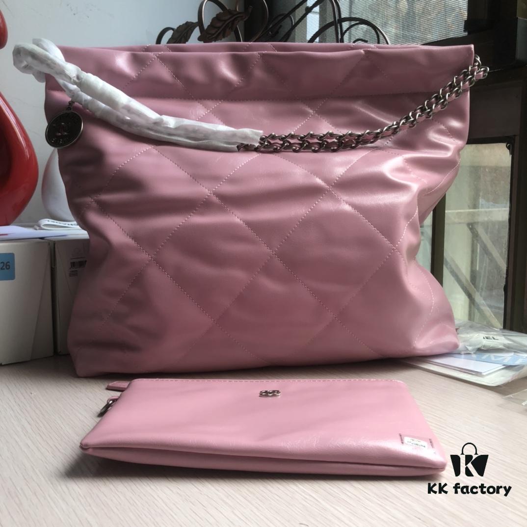 69305101f09edb6de4c4ec54 Exclusive Launch High Quality Comparable to Original Single 2022 Spring New Arrival In Stock The Hottest and Most Worthwhile Collection of the Season Named 22 Bag: Calfskin Series Soft Smooth and Comfortable to Touch Shiny Calfskin Casual Drawstring Close-Fitting Bag with Extra Large Capacity Fashionable and Versatile