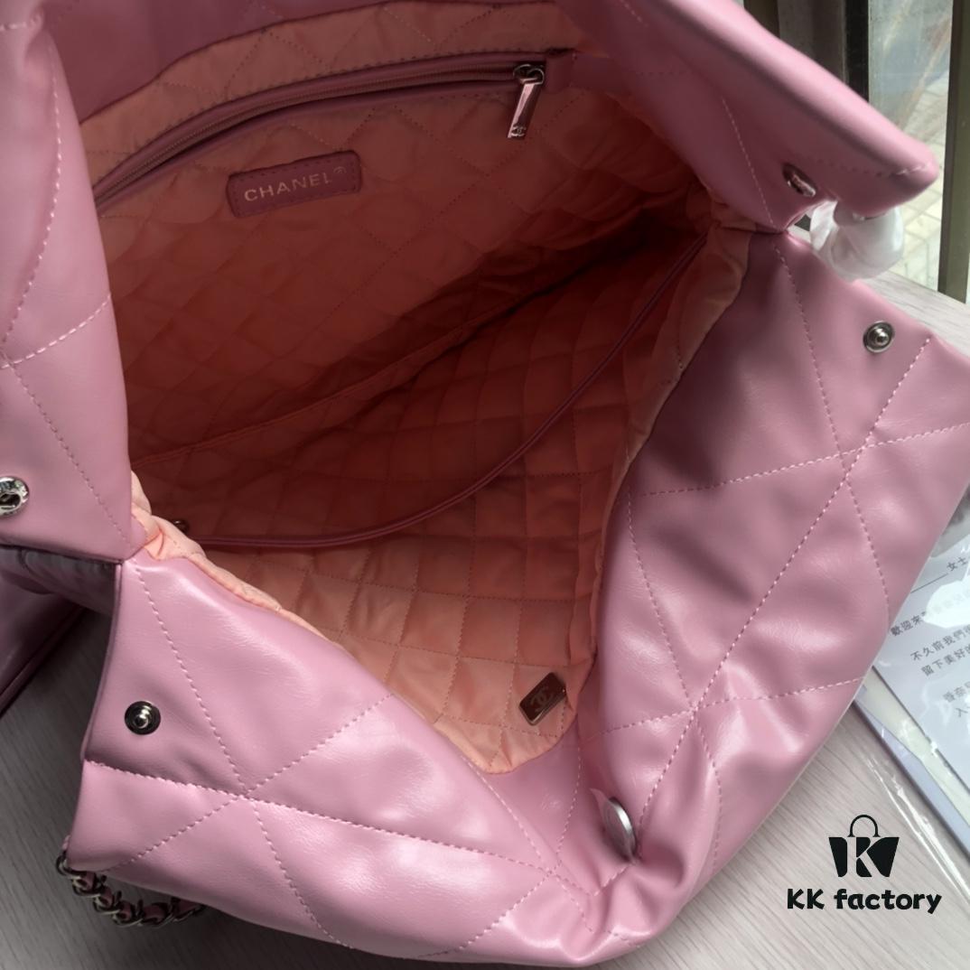 69305104f09edb6de4c4ec59 Exclusive Launch High Quality Comparable to Original Single 2022 Spring New Arrival In Stock The Hottest and Most Worthwhile Collection of the Season Named 22 Bag: Calfskin Series Soft Smooth and Comfortable to Touch Shiny Calfskin Casual Drawstring Close-Fitting Bag with Extra Large Capacity Fashionable and Versatile