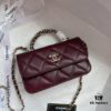 6930512af09edb6de4c4ec98 Chanel 24B New Collection WOC. Top-grain waxed leather with a braided 'twisted rope' metal chain handle, composed of three separate chains forming an integrated fixed handle. Compact size: 17x10cm, Model: 1211