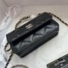 6930512ef09edb6de4c4ec9d Chanel 24B New Collection WOC. Top-grain oiled waxed leather with braided handle, combining beauty and durability. Unique 'braided' metal chain handle composed of three separate chains forming a unified fixed handle. Small size: 17x10cm. Model number: 1211