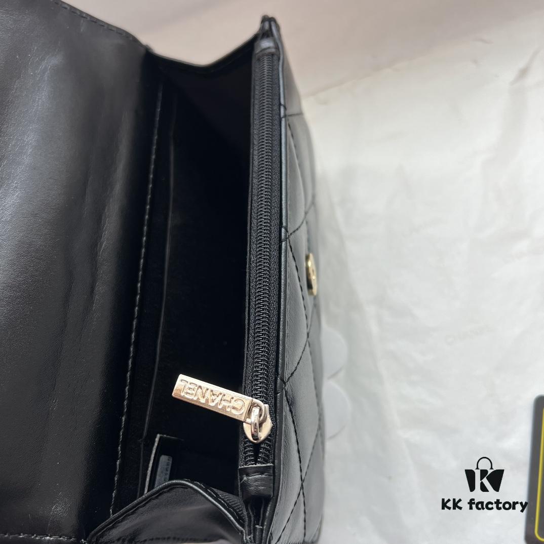 69305132f09edb6de4c4eca0 Chanel 24B New Collection WOC. Top-grain oiled waxed leather with braided handle, combining beauty and durability. Unique 'braided' metal chain handle composed of three separate chains forming a unified fixed handle. Small size: 17x10cm. Model number: 1211