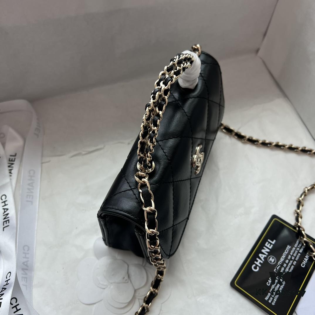 6930513ff09edb6de4c4eca9 Chanel 24B New Collection WOC. Top-grain oiled waxed leather with braided handle, combining beauty and durability. Unique 'braided' metal chain handle composed of three separate chains forming a unified fixed handle. Small size: 17x10cm. Model number: 1211