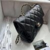 69305143f09edb6de4c4ecab Chanel 24B New Collection Top-Grain Oil-Waxed Leather Bag with Braided Metal Chain Handle