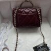 6930514ef09edb6de4c4ecb7 Chanel 24B New Collection WOC, Top-Grade Wax-Cured Leather with Braided Metal Chain Handle