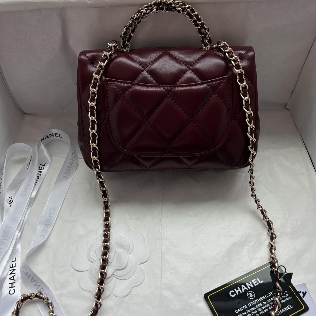 6930514ef09edb6de4c4ecb7 Chanel 24B New Collection WOC, Top-Grade Wax-Cured Leather with Braided Metal Chain Handle