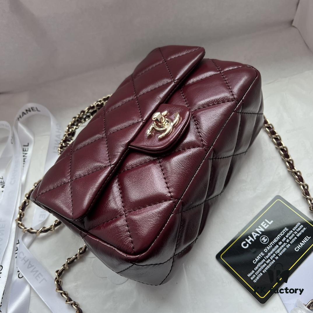 6930514ff09edb6de4c4ecb8 Chanel 24B New Collection WOC, Top-Grade Wax-Cured Leather with Braided Metal Chain Handle