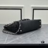 Chanel Vintage Black and Silver Shoulder Tote