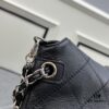 Chanel Vintage Black and Silver Shoulder Tote