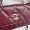 69305176f09edb6de4c4ecdb Chanel 24B New Collection WOC. Top-grain waxed leather with a braided 'twisted rope' metal chain handle, composed of three separate chains forming an integrated fixed handle. Compact size: 17x10cm, Model: 1211