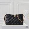 69305183f09edb6de4c4ece9 Chanel 24B Coarse Chain Hobo Crossbody Bag, Top Grain Leather CF Shoulder Bag