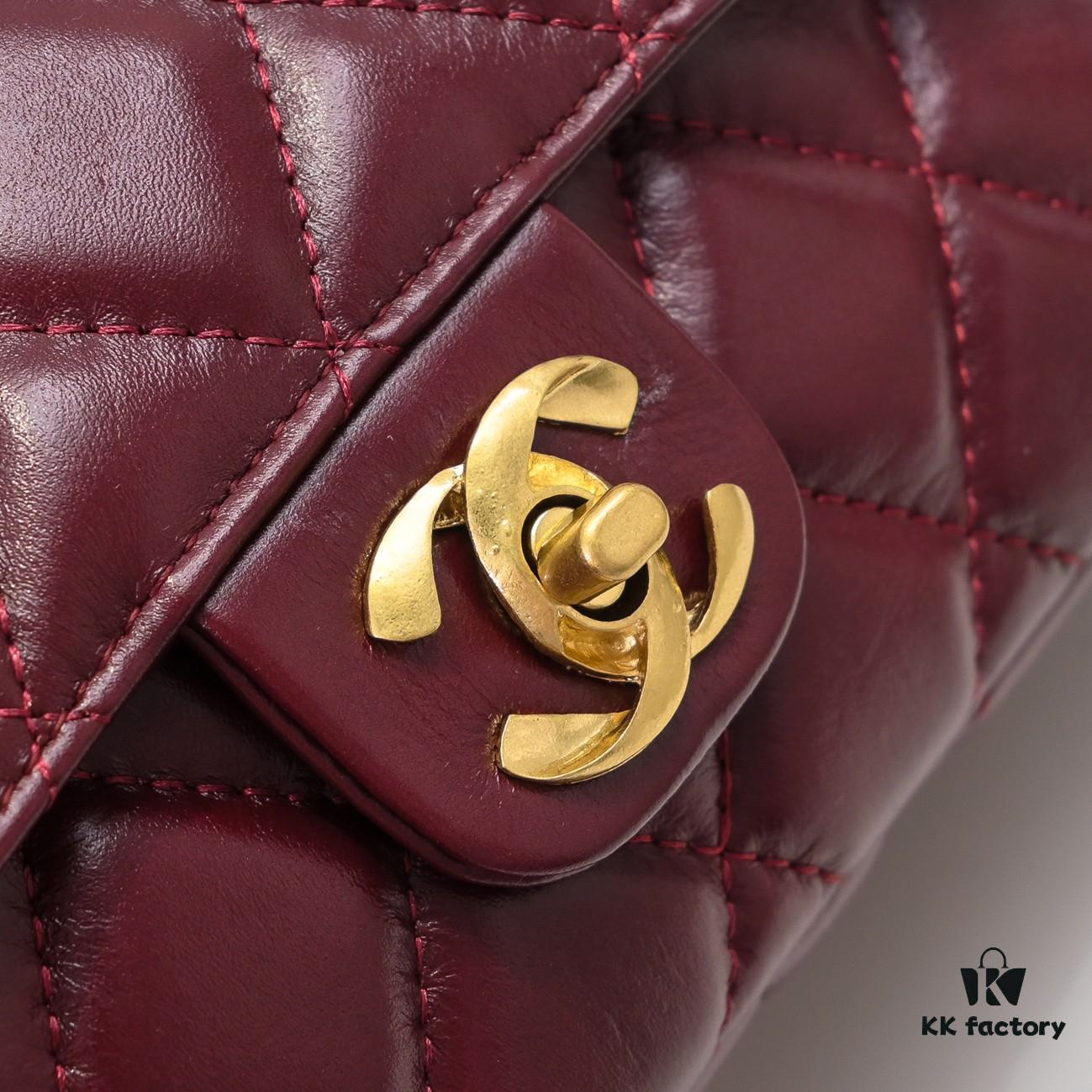 6930518bf09edb6de4c4ecf5 Chanel 24B Coarse Chain Underarm Bag, Top Grain Leather CF Shoulder Bag