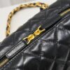 693051a3f09edb6de4c4ed12 Chanel 24B Thick Chain Pillow Bag, Top-Grade Cowhide, Elegant and Charming Black Shoulder Bag with CC Logo and Black-Gold Woven Chain
