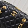 693051adf09edb6de4c4ed1b Chanel 24B Thick Chain Pillow Bag, Top-Grade Cowhide, Elegant and Charming Black Shoulder Bag with CC Logo and Black-Gold Woven Chain