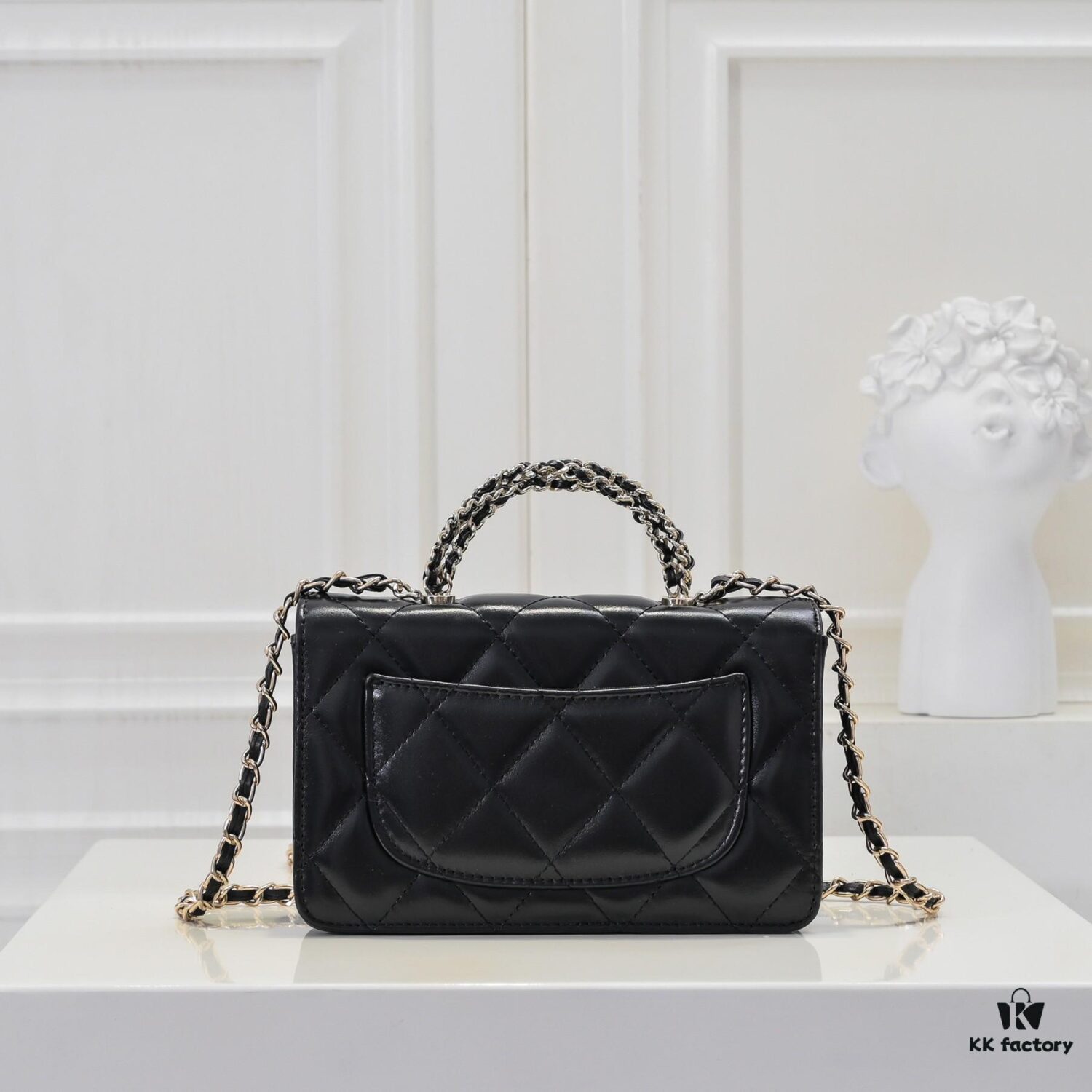 693051b0f09edb6de4c4ed1e Large Size 👑 Chanel 24B New Series WOC, Top-Grain Oil-Waxed Leather with Braided Chain Handle