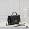 693051b0f09edb6de4c4ed1f Large Size 👑 Chanel 24B New Series WOC, Top-Grain Oil-Waxed Leather with Braided Chain Handle