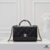 693051b4f09edb6de4c4ed23 Large Size 👑 Chanel 24B New Series WOC, Top-Grain Oil-Waxed Leather with Braided Chain Handle