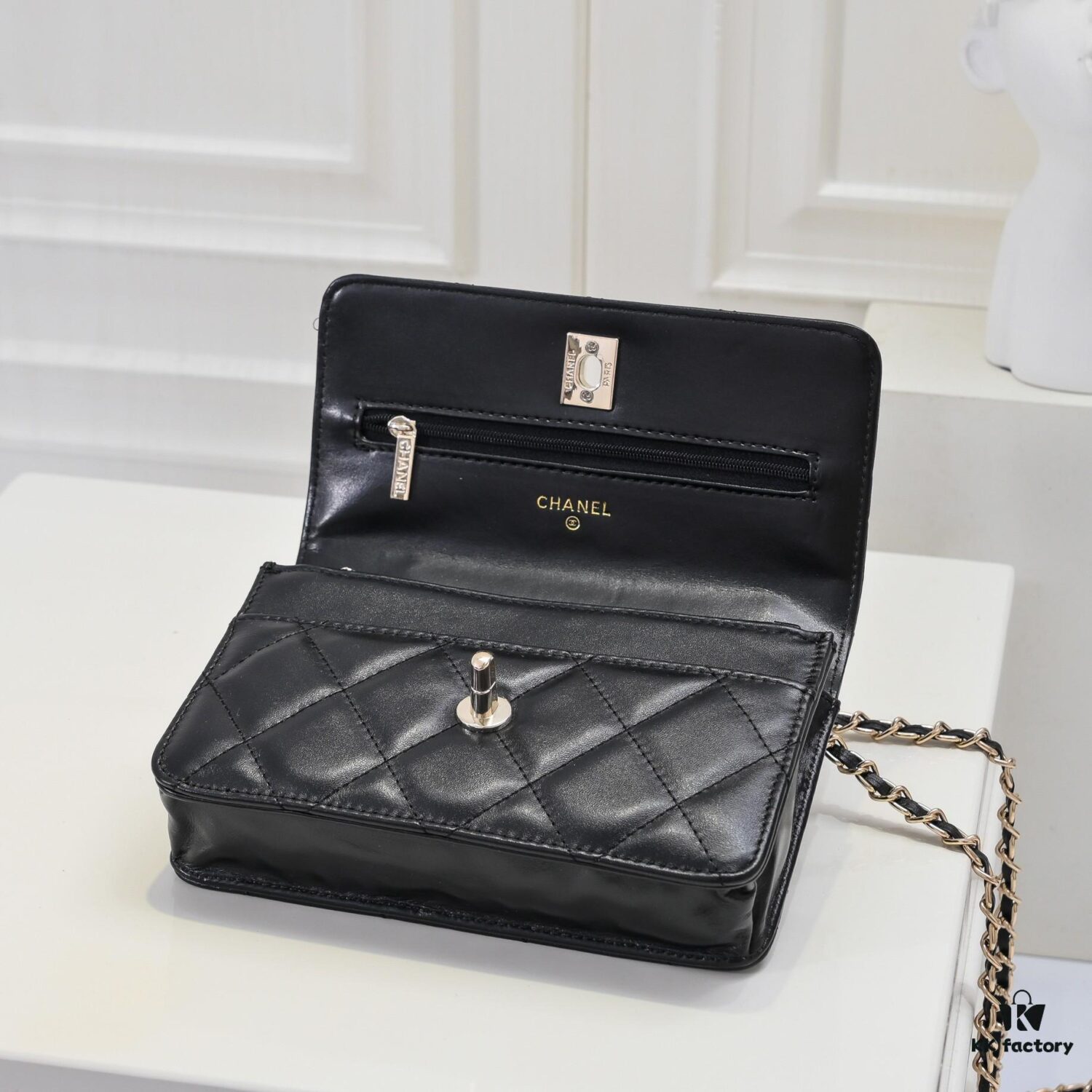 693051b5f09edb6de4c4ed26 Large Size 👑 Chanel 24B New Series WOC, Top-Grain Oil-Waxed Leather with Braided Chain Handle