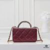 693051b9f09edb6de4c4ed2a Mini Chanel 24B New Collection WOC, Top-Grain Oil-Waxed Leather with Braided Chain Handle