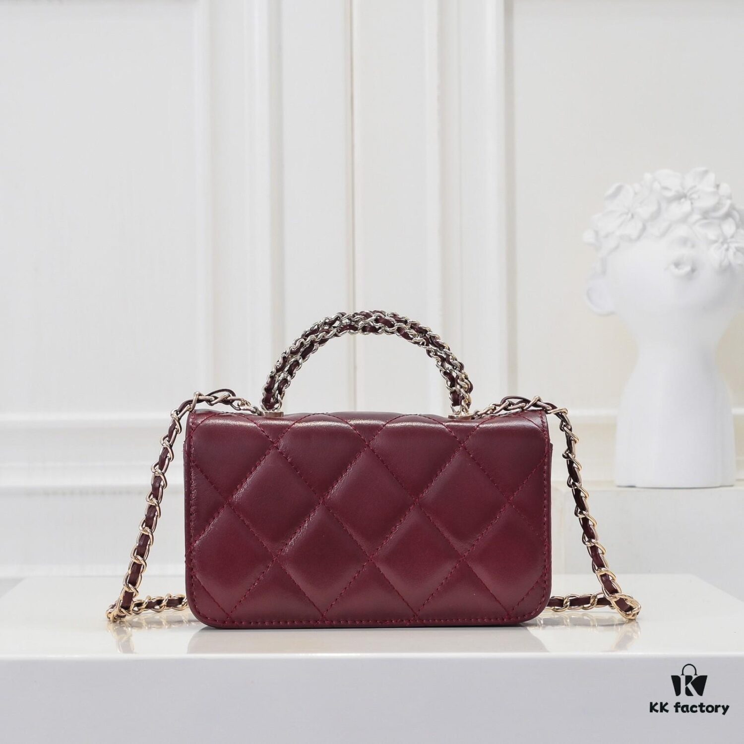693051b9f09edb6de4c4ed2a Mini Chanel 24B New Collection WOC, Top-Grain Oil-Waxed Leather with Braided Chain Handle